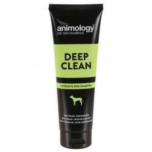 Animology Deep Clean Dog Shampoo 250ml for intense cleaning and deodorizing.