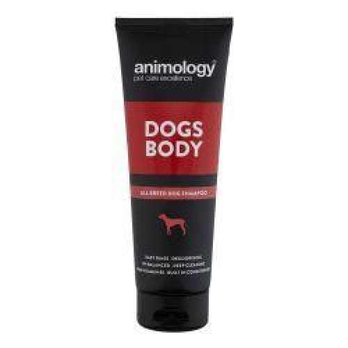 Animology Dogs Body Dog Shampoo 250ml bottle with deep cleaning and deodorizing features.