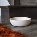 Bamboo Stone Non Slip Pet Bowl with anti-slip silicone ring, eco-friendly design for dogs and cats.
