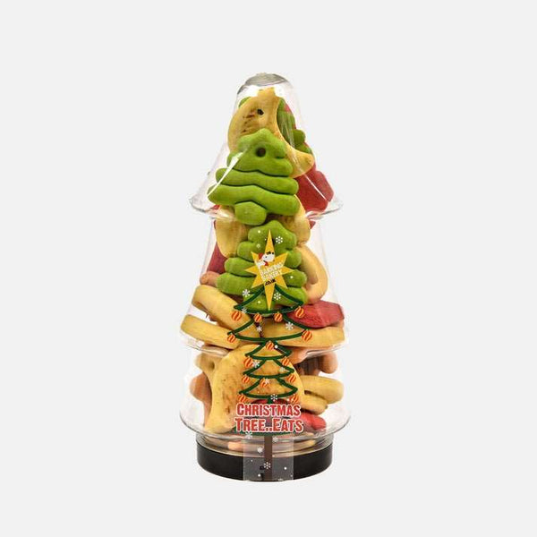 Festive Barking Bakery Christmas Tree dog biscuit treats.