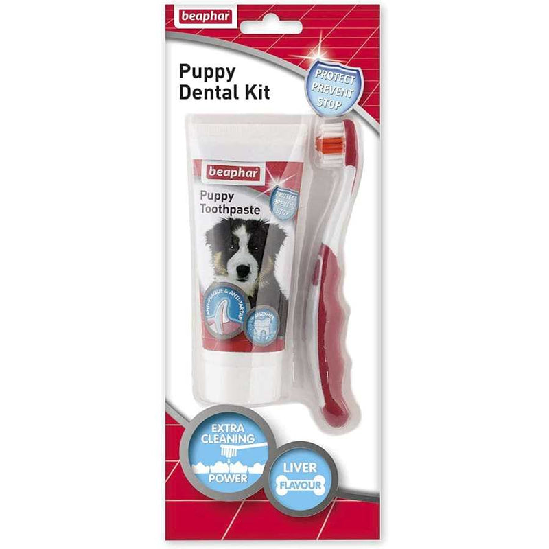 Beaphar Puppy Toothbrush & Toothpaste Dental Set - Beaphar