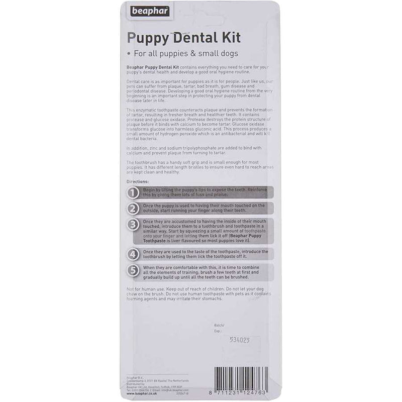 Beaphar Puppy Toothbrush & Toothpaste Dental Set - Beaphar