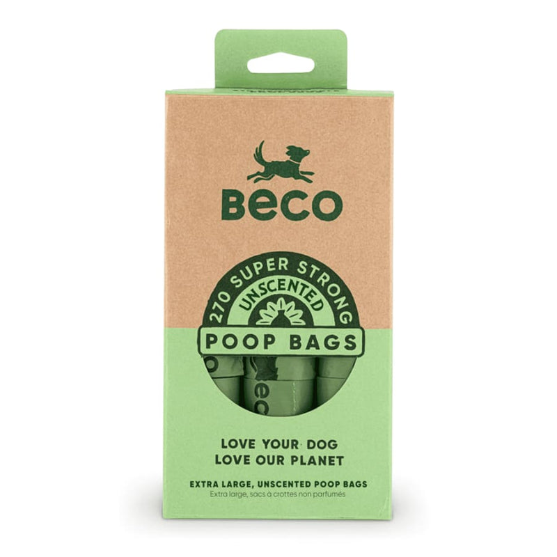 Beco Unscented Poop Bags 270 Bag Pack -Beco5060189751969