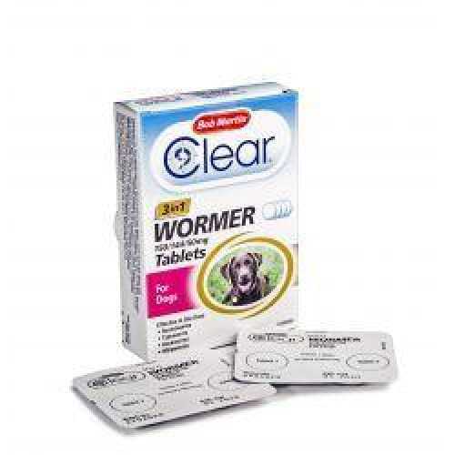Bob Martin Clear 3 in 1 Wormer Tablets For Dogs