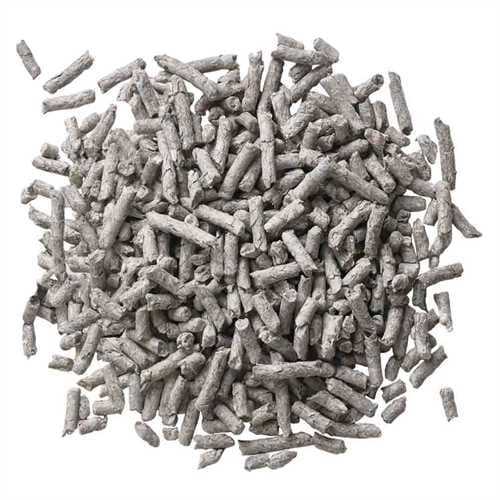 BreederCelect Cat Litter pellets made from recycled paper, displayed in a pile.