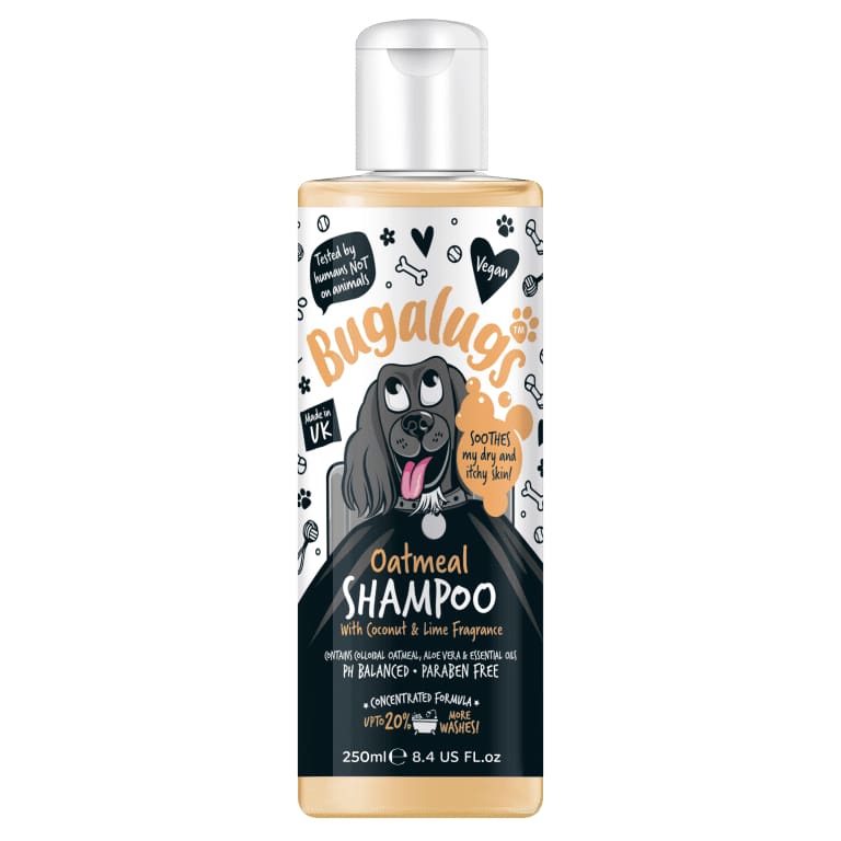 Bugalugs Oatmeal Dog Shampoo 250ml Bottle -Bugalugs5056176297787