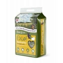 Burgess Excel Feeding Hay with Hedgerow Herbs for rabbits, guinea pigs, and chinchillas, 3kg pack.