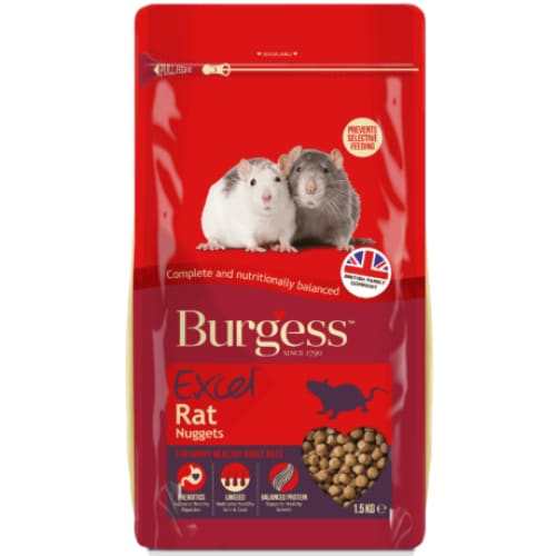 Burgess Excel Rat Nugget 1.5kg packaging.