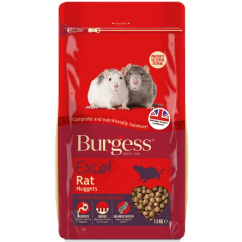 Burgess Excel Rat Nugget 1.5kg -Burgess5023861121993