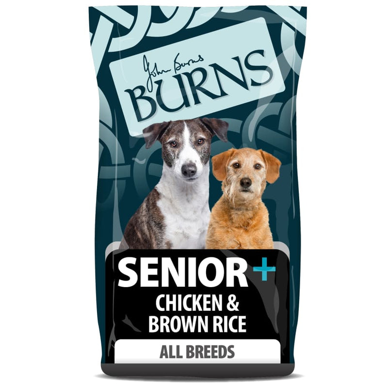 Burn's Adult -Senior+ Chicken & Brown Rice Dry Dog Food -Burns