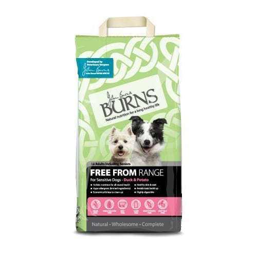 Burn's Adult Senior Free From Range Duck & Potato Dry Dog Food -Burns5060084772755