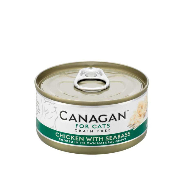 Canagan 75g Chicken with Seabass Cat Wet Food Can, nutritious cat food in natural gravy.