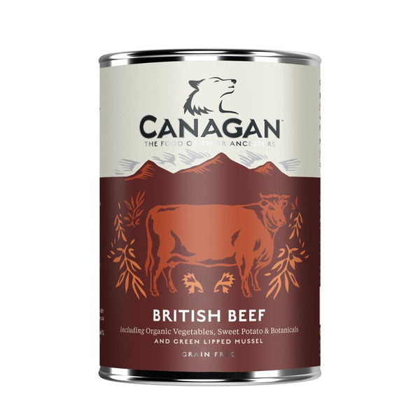 Canagan British Beef Wet Dog Food 400g Can -Canagan5029040020187