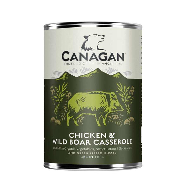 Canagan Chicken & Wild Boar Wet Dog Food 400g can