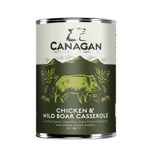 Canagan Chicken & Wild Boar Wet Dog Food 400g Can -Canagan5029040020668