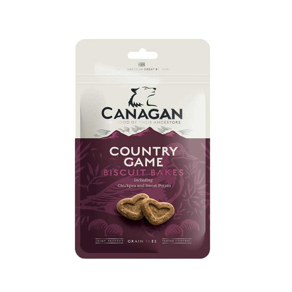 Canagan Country Game Dog Biscuit Bakes Treats 150g Bag with duck and venison