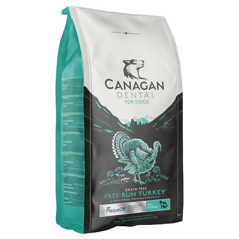 Canagan Free Run Turkey Dry Dog Food - with Proden PlaqueOff -Canagan5029040013288