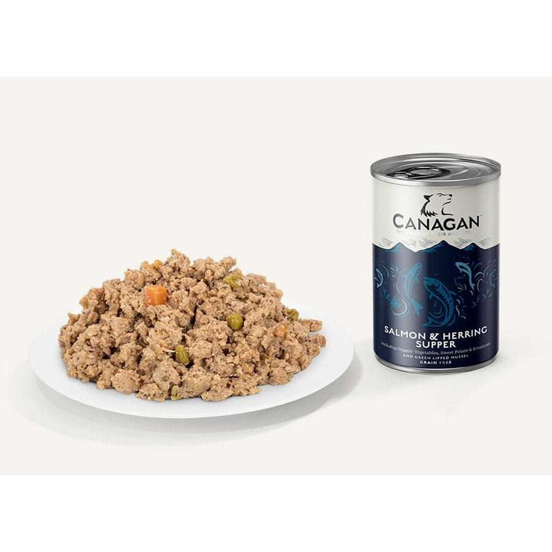 Canagan Salmon & Herring Wet Dog Food 400g Can - Canagan5029040020484