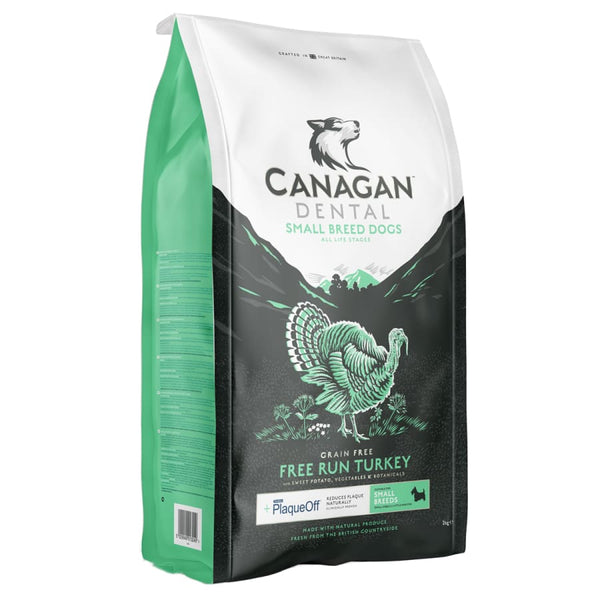 Canagan Small Breed Free Run Turkey Dental Dry Dog Food -Canagan5029040013417