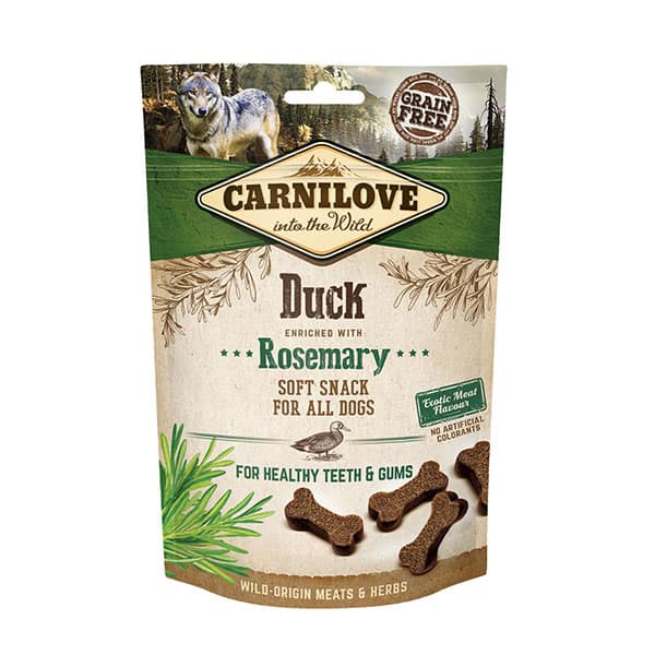 Carnilove Duck with Rosemary Soft Dog Treats 200g Bag -Carnilove8595602527311