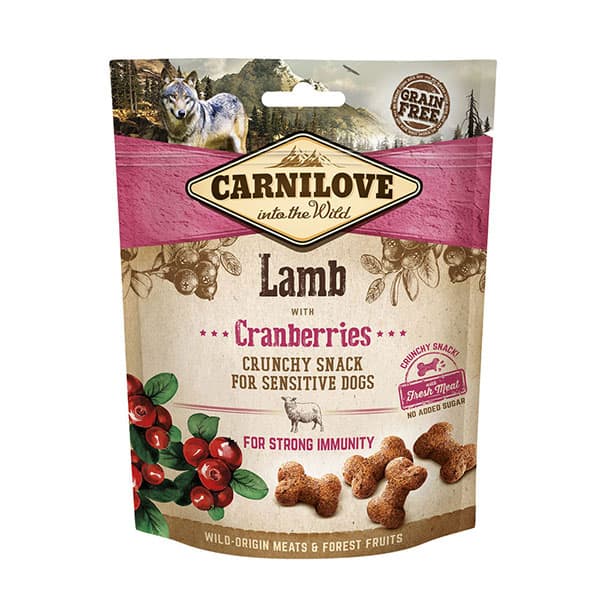 Carnilove Lamb with Cranberries Crunchy Dog Treats 200g Bag -Carnilove8595602527250