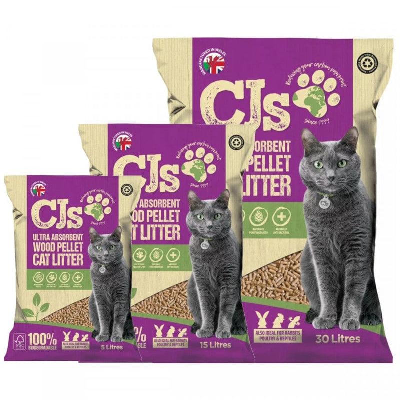 CJ's Ultra Wood Cat Litter -CJS5060098420130