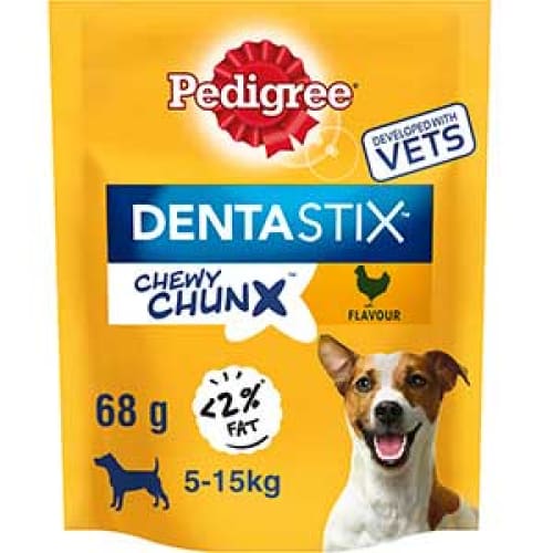 Dentistix Chewy Chunx Mini Dog Treat Chicken Flavour. -Pedigree4008429131936