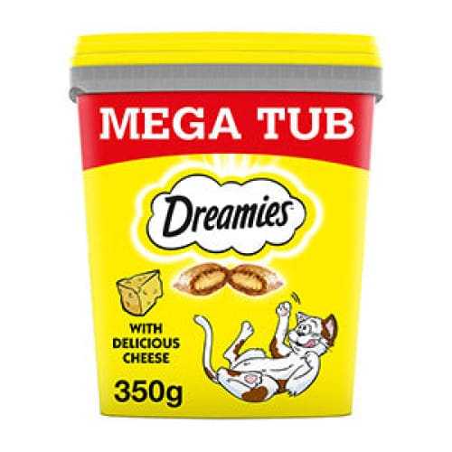 Dreamies Cat Treat Biscuits with Cheese Bulk Mega Tub 350g -Dreamies4008429105258