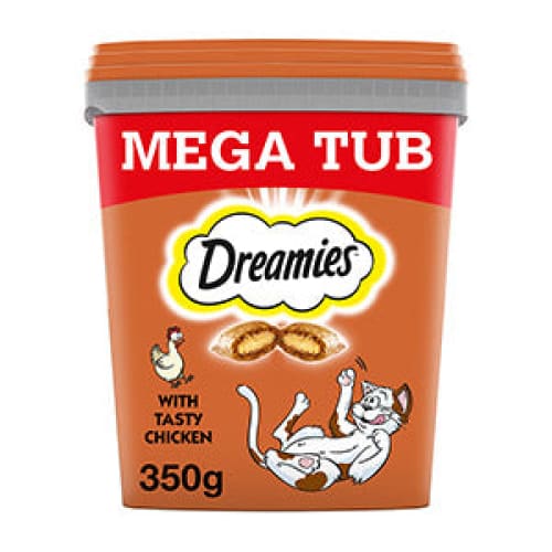 Dreamies Cat Treat Biscuits with Chicken Bulk Mega Tub 350g -Dreamies4008429105234