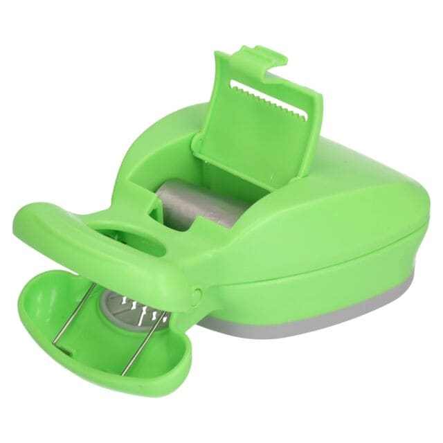 Green Easy Pick Dog Poo Waste Scooper with expandable silicone base for effortless cleanup.