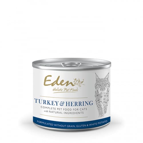 Eden Turkey & Herring Wet Cat Food 200g Tin -Eden Pet Food5060438810577