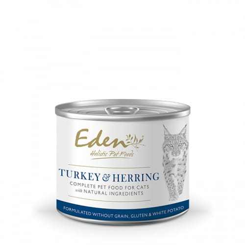 Eden Turkey & Herring Wet Cat Food 200g x 6pk - Eden Pet Food5060438810577