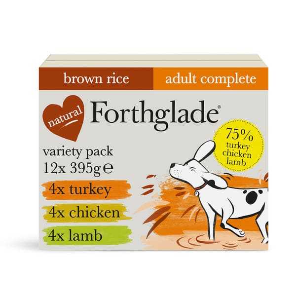 Forthglade Turkey, Chicken & Lamb Wet Dog Food - Variety Pack (12x395g) - Forthglade Pet Food5023833001766
