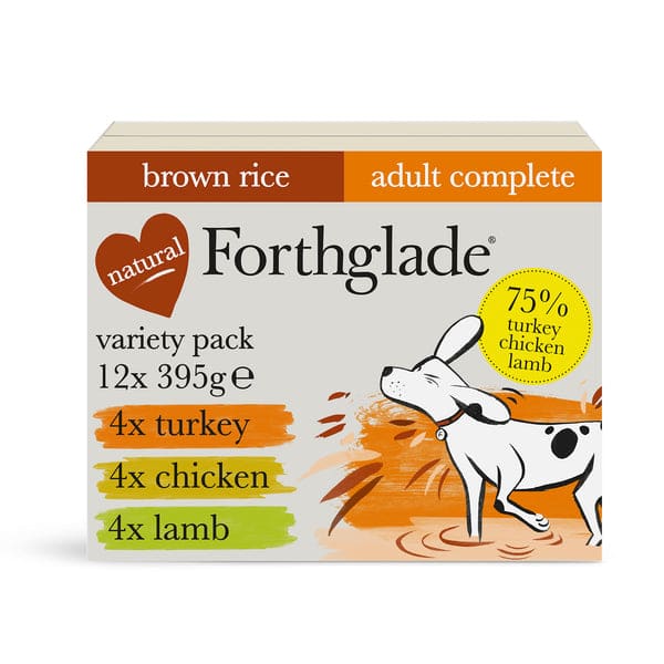 Forthglade Turkey, Chicken & Lamb Wet Dog Food - Variety Pack (12x395g) -Forthglade Pet Food5023833001766
