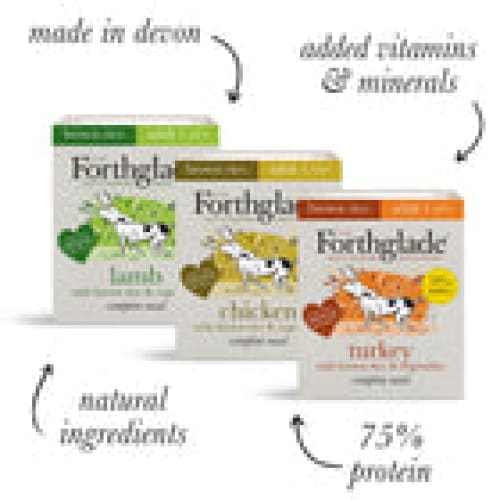 Forthglade Turkey, Chicken & Lamb Wet Dog Food - Variety Pack (12x395g) - Forthglade Pet Food5023833001766