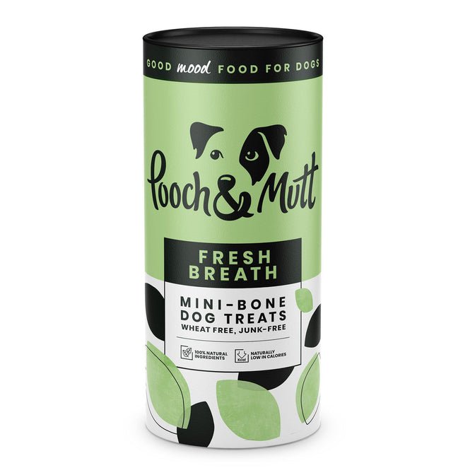 Fresh Breath Mini Bone Dog Treats 125g Pack -Pooch & Mutt5060166590147