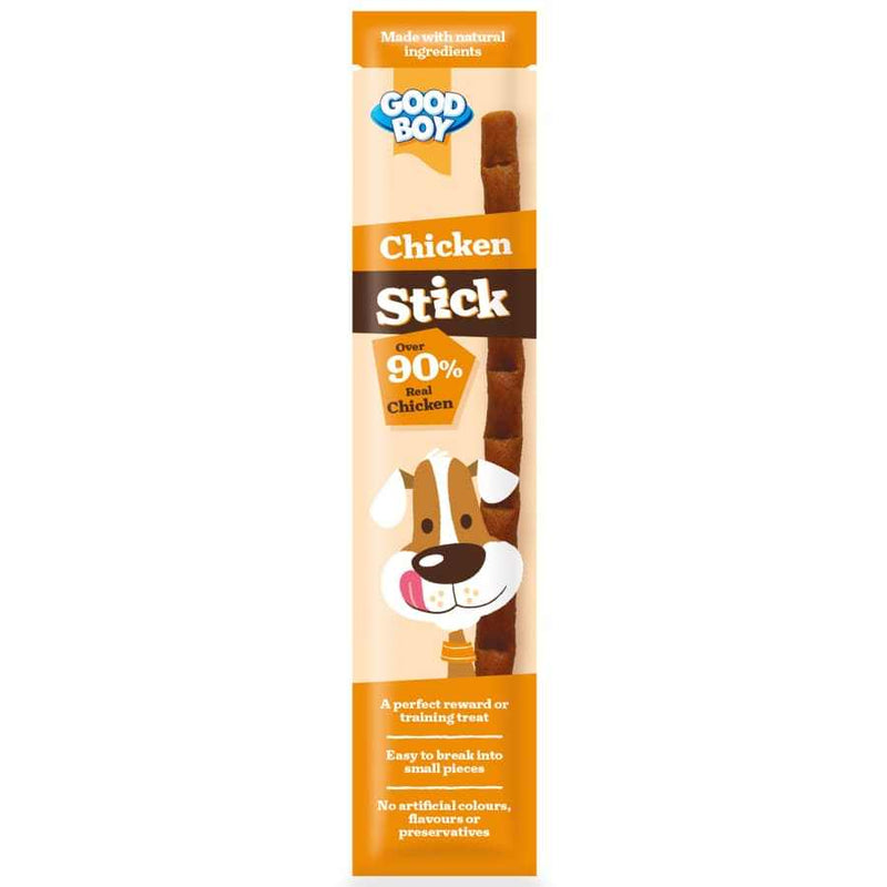 Good Boy Stick - Reward Training Treat, chicken flavor, made with over 90% real meat, perfect for dogs' training and rewards, no artificial colors or preservatives.