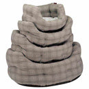 Grey Plaid Oval Dog Bed - Zoon5050642056540