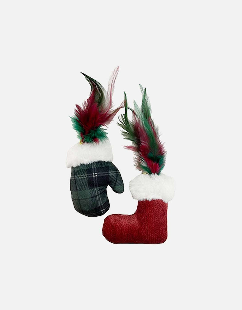 Happy Pet Mitten & Christmas Boot Cat toy