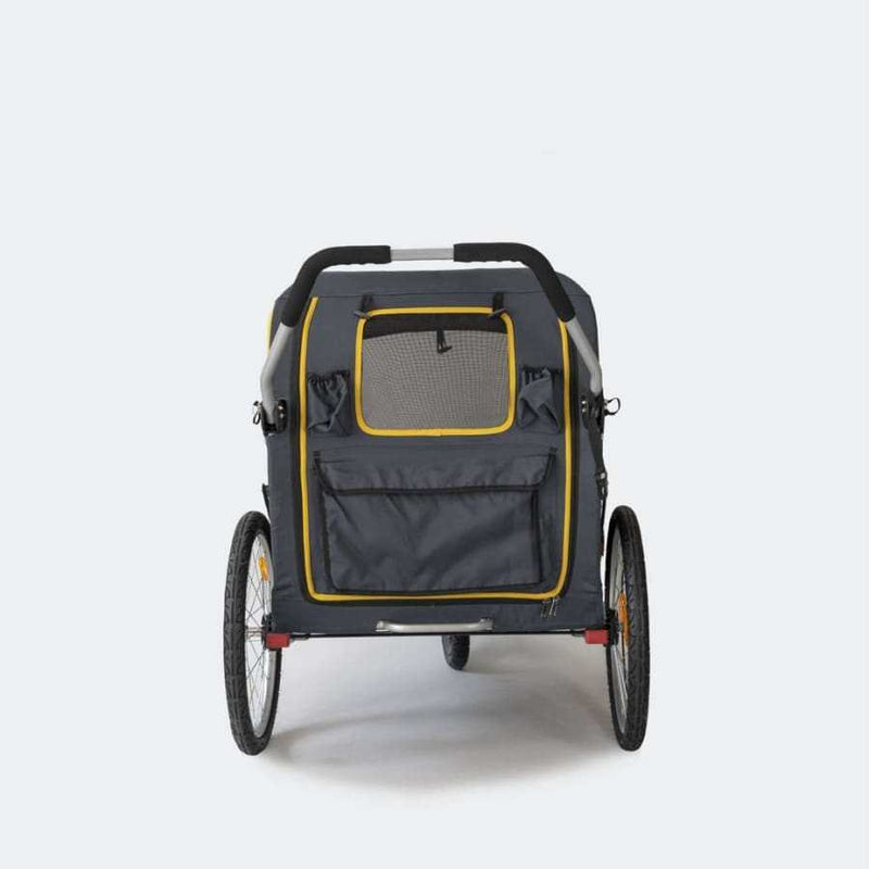 Innopet Hercules 2.0 Extra Large Dog Stroller with rain cover, rear storage, and 50kg capacity.