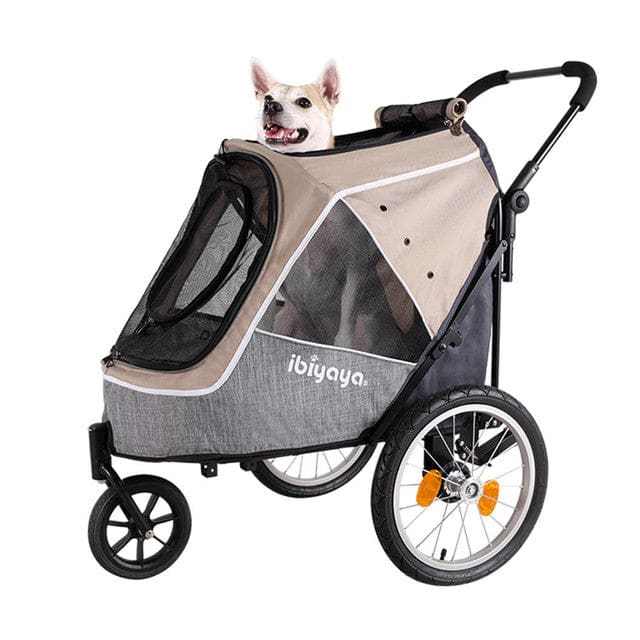 Innopet Sporty Evolution V2 Dog Stroller with mesh window, adjustable handlebar, and safety features.
