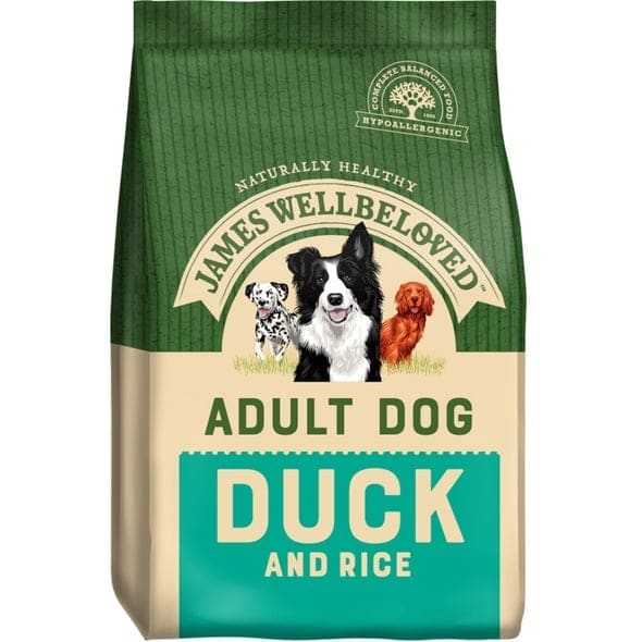 James Wellbeloved Adult Duck Dry Dog Food 2kg - James Wellbeloved5025838041136