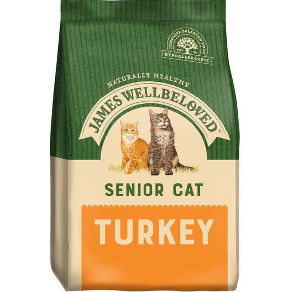 James Wellbeloved Senior Cat Turkey Dry Food -James Wellbeloved5025838006241
