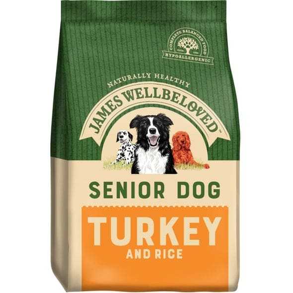 James Wellbeloved Senior Turkey Dry Dog Food 2kg - James Wellbeloved5025838042034