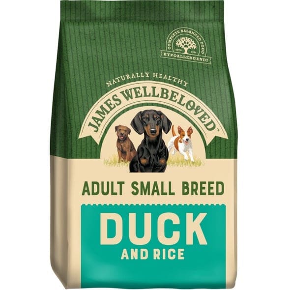 James Wellbeloved Small Breed Duck Dry Dog Food -James Wellbeloved5025838090653