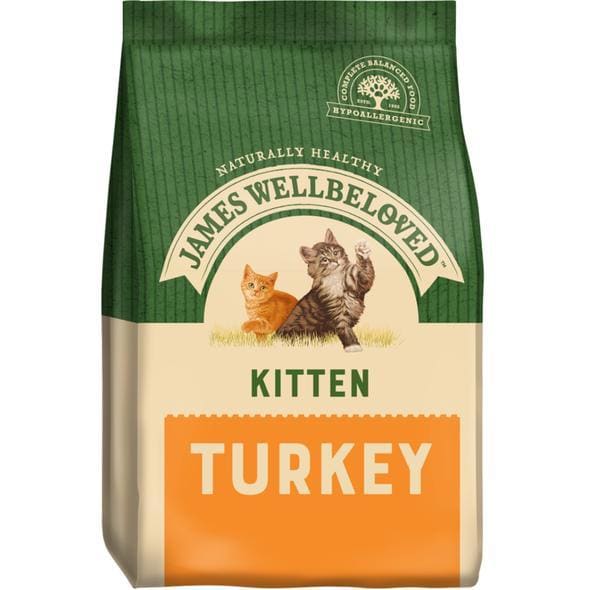 James Wellbeloved Turkey Dry Kitten Food -James Wellbeloved5025838006517