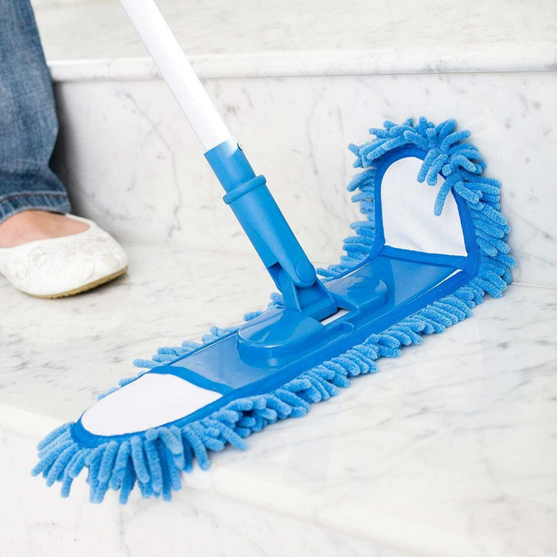 JML Flexible Super-Absorbent Microfibre Floor Mop & Bonus Mitt for Wet Or Dry. -JML05020044730201