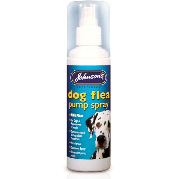 Johnson's 100ml Dog Flea Pump Spray -Johnsons5000476040123