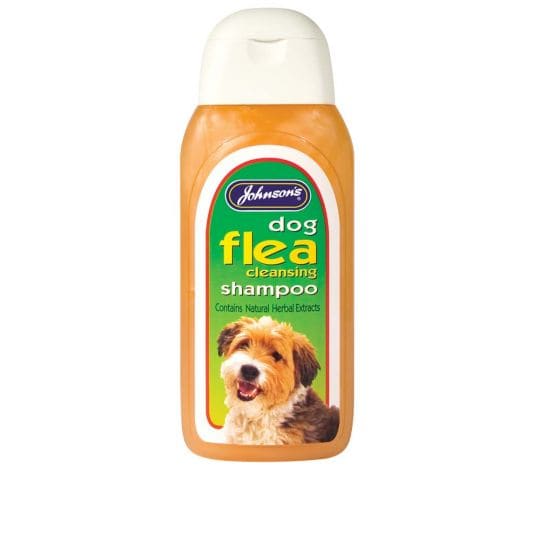 Johnson's Dog Flea Cleansing Shampoo 200ml -Johnsons5000476070458