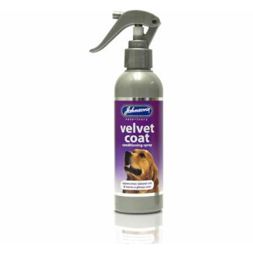 Johnsons Velvet Coat Dog Conditioning Spray 150ml -Johnsons5000476050085